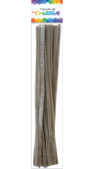 drát plyšový 30cm hnědý světlý 20ks
