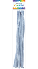 drát plyšový 30cm šedý 20ks