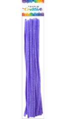 drát plyšový 30cm fialový 20ks