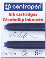 centropen  zásobník  inkoustový 0019/ 6ks - modrý