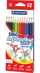 pastelky 9521/12 trojhranné