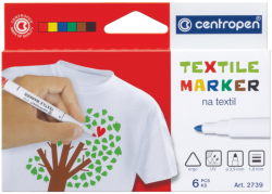 Značkovač na textil Centropen 2739   6ks