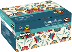 Novacolor  barvy na textil NC-192 30ml 12ks