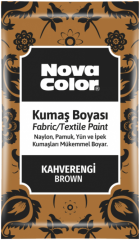 Novacolor  barva na textil prášková hnědá 12g NC-905