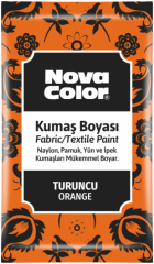 Novacolor  barva na textil prášková oranžová 12g NC-906