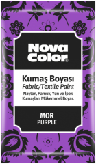 Novacolor  barva na textil prášková fialová 12g NC-907
