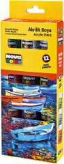 Novacolor  barvy akrylové NC-2008 12ks 17ml