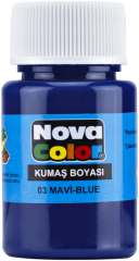 Novacolor  barva na textil  modrá 30ml NC-161 (098)