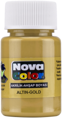 Novacolor  barva akrylová  30ml metal.zlatá NC-234