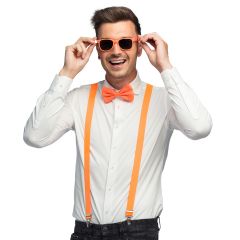 Boland Oranžová sada doplňků brýle kšandy motýlek
