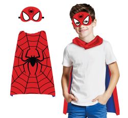 Fiestas Guirca Maska a plášť Spider