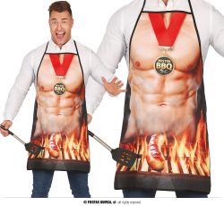 Fiestas Guirca Vtipná kuchařská zástěra klobása na grilu