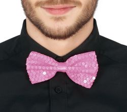 Fiestas Guirca Motýlek růžový flitrový 12 cm