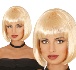 Fiestas Guirca Krátká paruka mikádo s ofinou blond