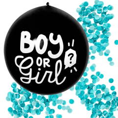 Boland  Boland Latexový konfetový balónek 'Boy or Girl' modrá náplň