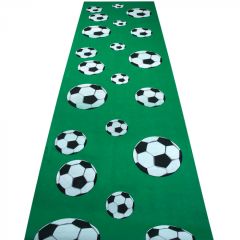 Boland Párty zelený koberec s potiskem fotbal