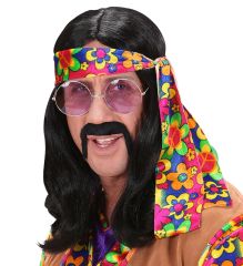 Widmann Paruka hippie černá dlouhá pánská