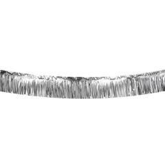 Boland Stříbrná girlanda s třásněmi 600 x 30 cm