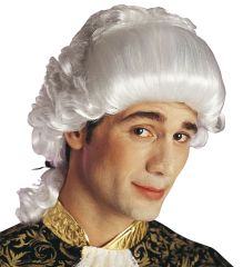 Widmann Paruka historická Casanova bílá