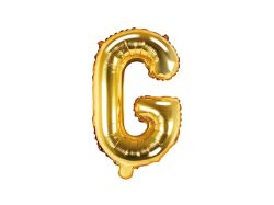 PartyDeco Foliové písmeno G zlaté 35 cm