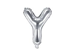 PARTYDECO  PartyDeco Foliové písmeno Y stříbrné 35 cm
