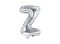 PartyDeco Foliové písmeno Z stříbrné 35 cm