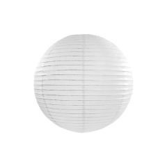 PARTYDECO Bílý lampion 25 cm