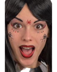 Carnival Toys Samolepky na obličej motiv pavouk