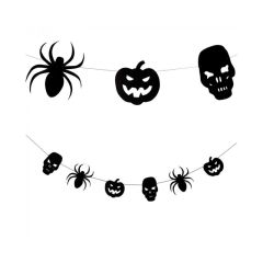 Carnival Toys Černá halloweenská girlanda