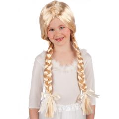 Carnival Toys Dětská blond paruka s copánky