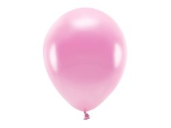 PARTYDECO Sada 10 růžových metalických balónků 30 cm