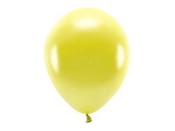 PARTYDECO Sada 10 žlutých metalických balónků 30 cm