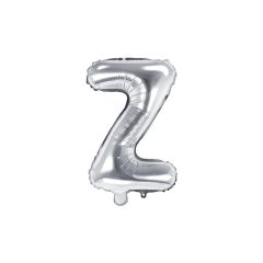 PartyDeco Foliové písmeno Z stříbrné 35 cm
