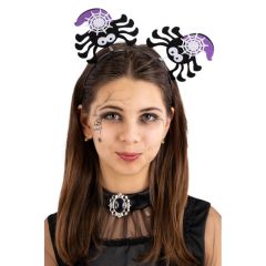 Carnival Toys Halloweenská čelenka s veselými pavoučky