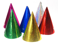 PARTYDECO  Partydeco Holografická párty čepička
