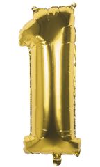 Boland  Boland Foliová číslice 1 zlatá -86 cm