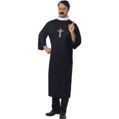 Smiffys Kostým kněze černý velikost XL