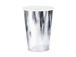 partydeco Stříbrné kelímky 6 ks