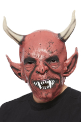 Smiffys Maska čerta s velkými rohy