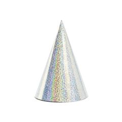 PARTYDECO Párty čepičky stříbrné 6 ks