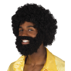 Boland Paruka afro s vousy černá