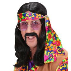 Widmann Paruka hippie černá dlouhá pánská