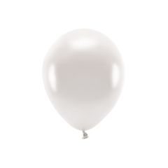 PARTYDECO  Sada 10 bílých perleťových balónků 30 cm