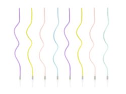PARTYDECO Svíčky dortové kroucené 14 cm