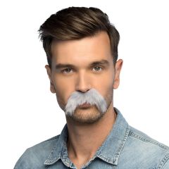 Boland Šedivý knír retro