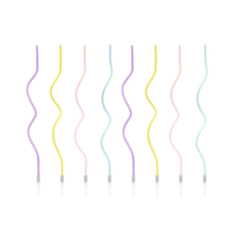 PARTYDECO Svíčky dortové kroucené 14 cm