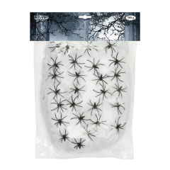 Boland XXL bílá pavučina s 25 pavouky 0,5 kg