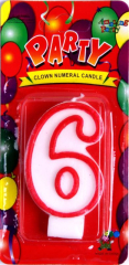 Dortová svíčka číselná  Č.6