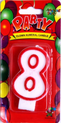 Dortová svíčka číselná  Č.8