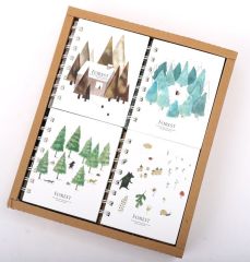 Blok A7 boční spirála, linka - Forest